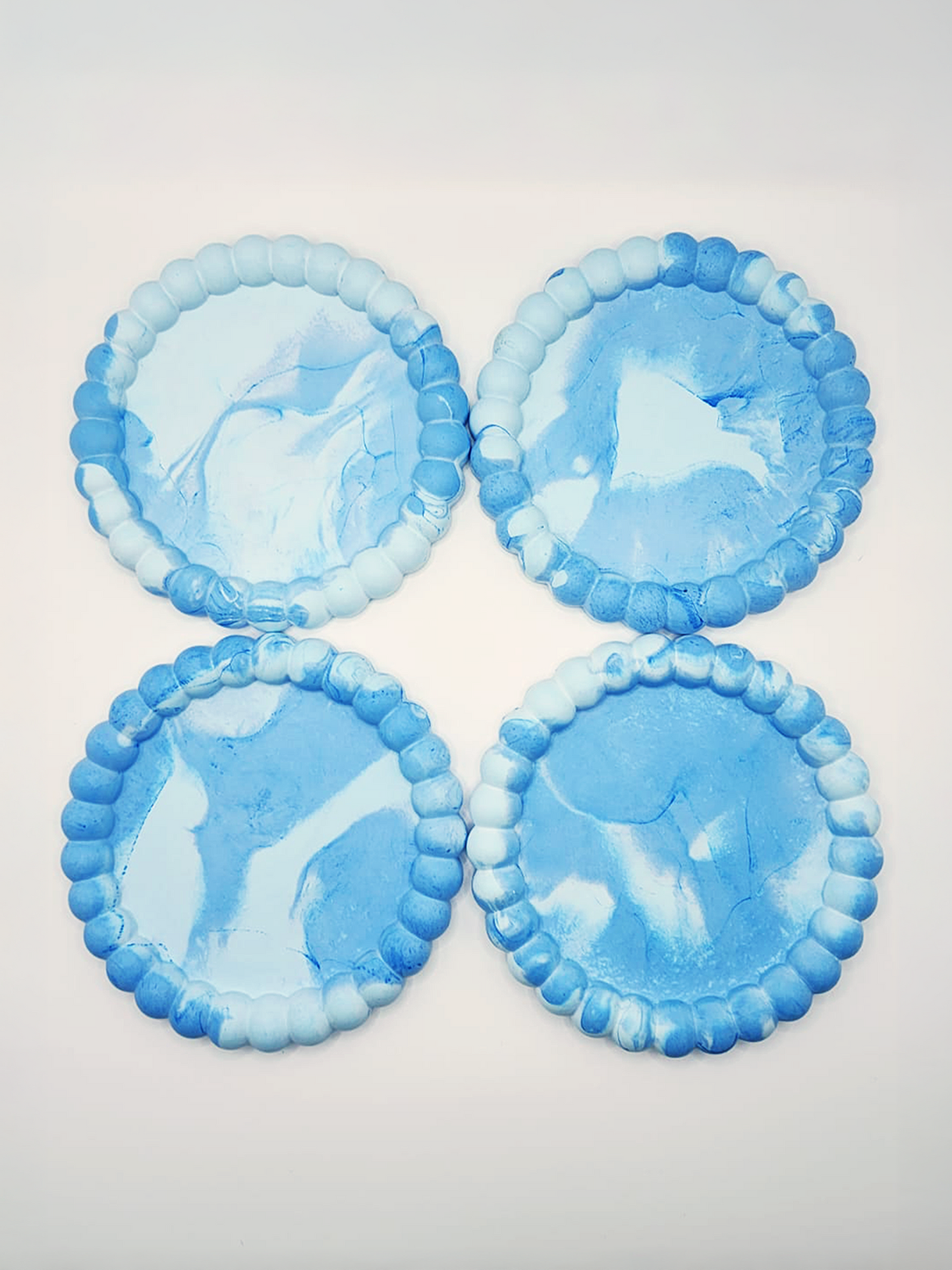 Bubble Tray in Abstract Blue