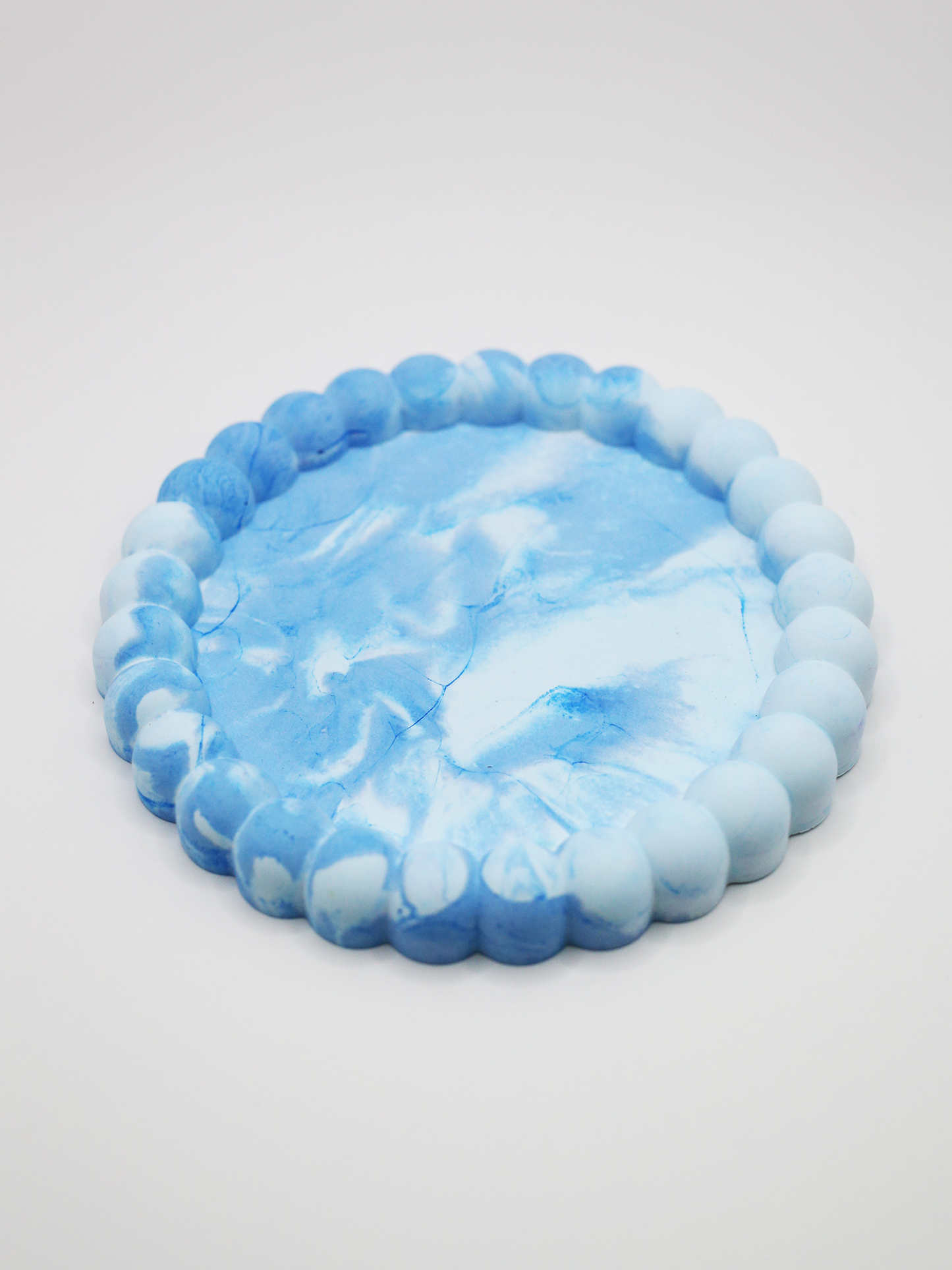 Bubble Tray in Abstract Blue